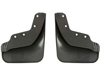 Ford GA1Z-16A550-AA Splash Guards - Molded, Front, Med. Dk. Platinum, With Lincoln Logo