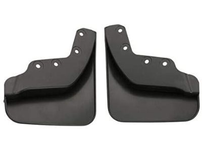 Ford GA1Z-16A550-AA Splash Guards - Molded, Front, Med. Dk. Platinum, With Lincoln Logo