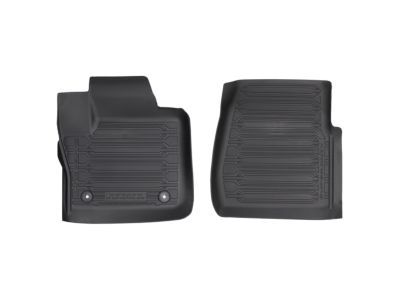 Ford HC3Z-2513086-BA Floor Mats - Tray Style, Black, 2 Piece Set, Regular Cab