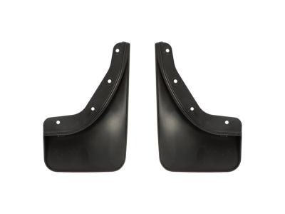 Ford GA1Z-16A550-BA Splash Guards - Molded, Rear, Med. Dk. Platinum, With Lincoln Logo