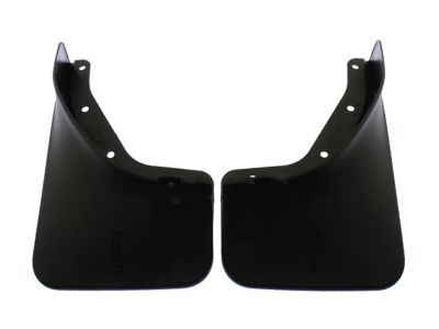 Ford GA1Z-16A550-BA Splash Guards - Molded, Rear, Med. Dk. Platinum, With Lincoln Logo