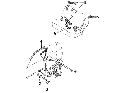 Ford F3CZ-58611B08-G Seat Belt Assembly