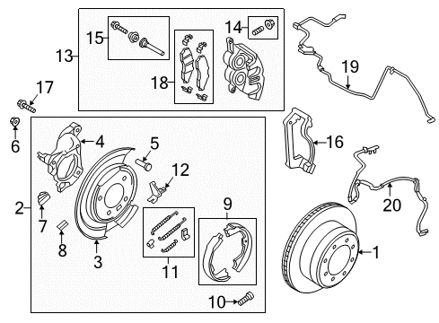 Ford HC3Z-2A635-H Cable Assy - Parking Brake