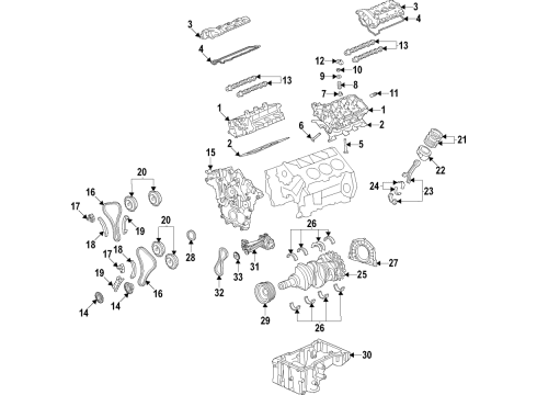 Ford JT4Z-6333-U Crankshaft Main Bearing