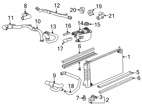 Ford 6F1Z-19E786-B Radiator Assembly