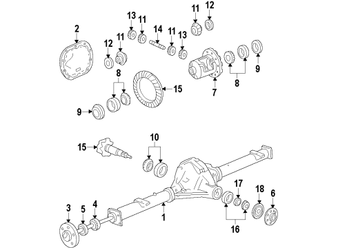 Ford D8BZ-4067-AH Shim - Differential Driving Gear Bearing