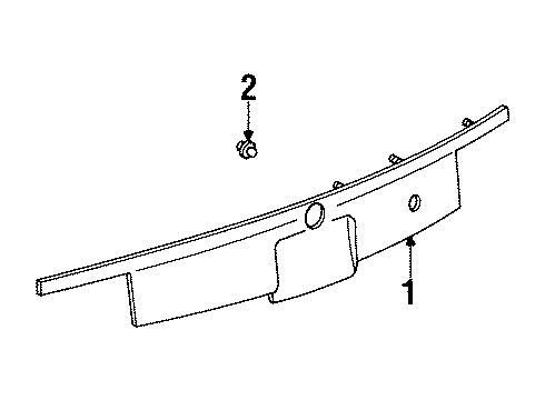 Ford F5MY-13A565-A Reflector Assembly - Rear