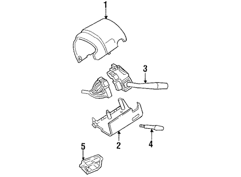 Ford F6XZ3530AAG Shroud Assembly Steering Column