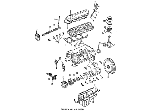 Ford F4TZ-6V303-AARM Kit - Remanufactured Crankshaft