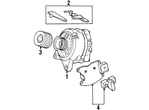 Ford F4AZ10153B Bracket