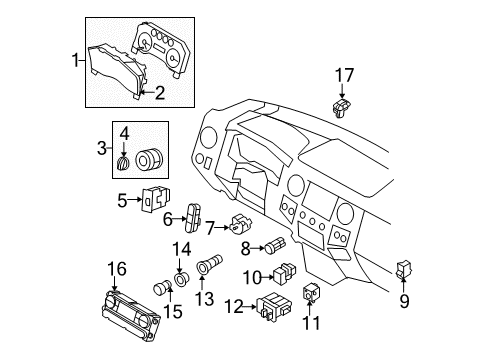 Ford 8C3Z-10849-TJ Instrument Cluster