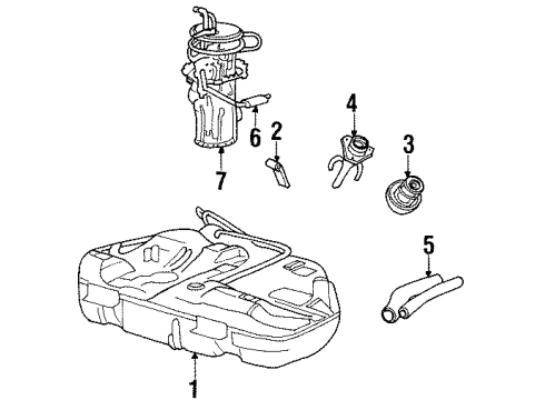 Ford F6OZ-9A407-AF Fuel Pump Assembly