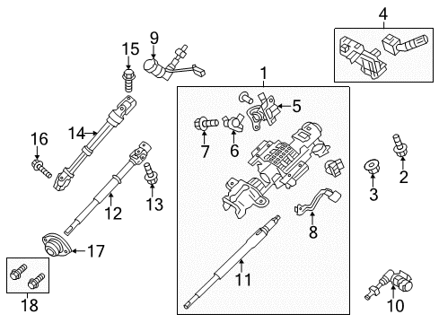 Ford EL3Z-7E395-D Selector Lever Control Cable Assembly