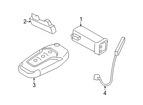 Ford DS7Z-15K601-Y Remote Control System