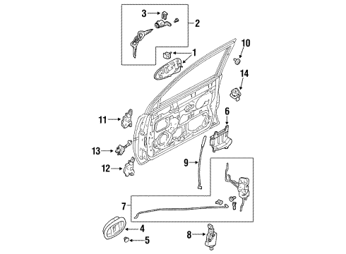 Ford F8CZ5422642AAA Cover Door Inside Hand