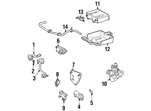 Ford 1S7Z-9F792-CA Fuel Supply Manifold Assembly