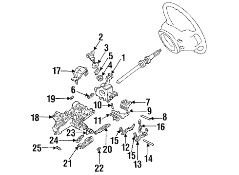 Ford 1F5Z-11582-AA Lock Assembly - Steering