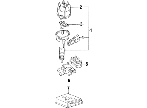 Ford F4ZZ12K072A MODULE - IGNITION