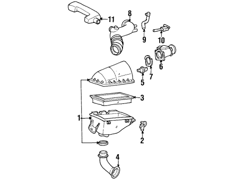 Ford 2W1Z-9B659-AA Hose - Air