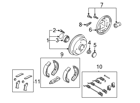 Ford YS4Z-2282-DA Rear Brake Hose Assembly