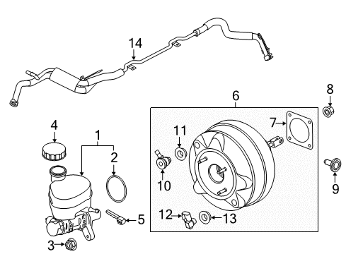 Ford JR3Z-2005-AA BOOSTER ASY - BRAKE