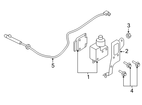 Ford 2L7Z-9A825-AA Actuator Assembly