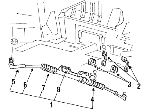 Ford XF5Z-3A130-AA End Assembly - Drag Link Rod