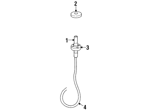 Ford F58Z18812A Cable Assembly Extension