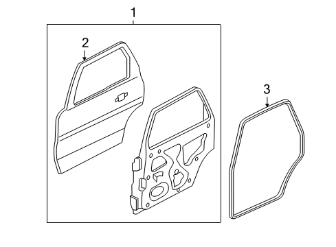 Ford 2W4Z-5426412-BA Lock Assembly