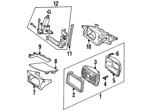 Ford F32Z13008B Headlamp Assembly