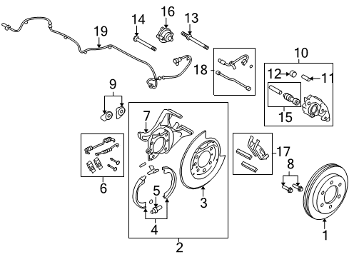 Ford 9L3Z-2A635-F Cable Assembly - Parking Brake