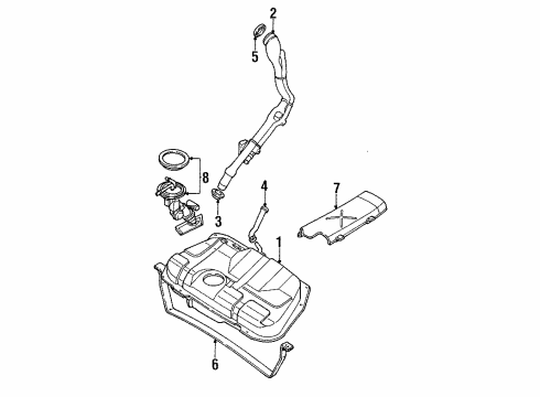 Ford F5RZ-9002-C Fuel Tank Assembly