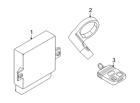 Ford 4S6Z-15K601-A Remote Control System