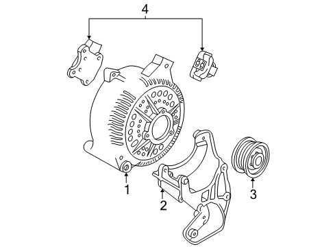 Ford F6TZ-10A313-DA Bracket - Alternator