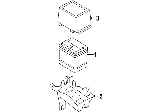 Ford XF5Z-10732-AA Tray Assembly - Battery