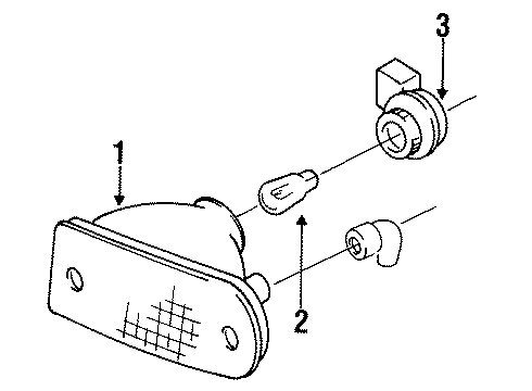 Ford F6XZ-13369-AA Lamp Assembly - Flasher