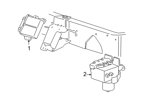 Ford F3UZ-2C018-A ABS Control Module