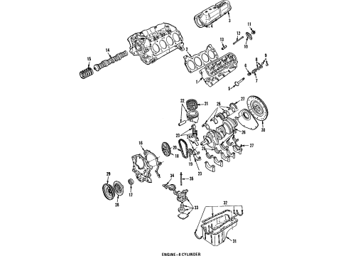 Ford E45Y-6731-A Kit - Element & Gasket - Oil Filter