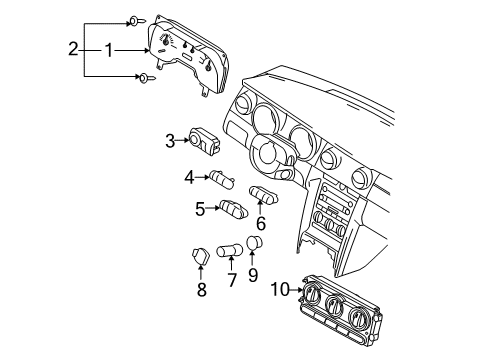 Ford 6R3Z-10849-FA Instrument Cluster