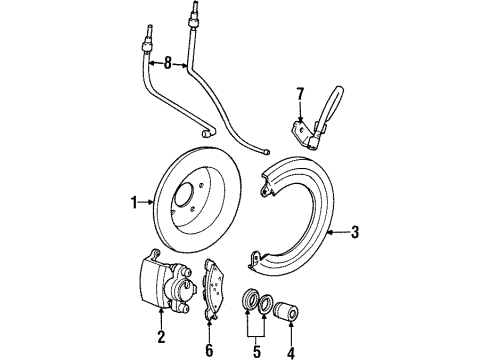 Ford F5AZ-2C028-A Brake Disc Splash Shield