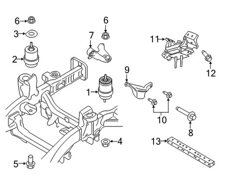 Ford MB3Z-7003-E TRANSMISSION ASY