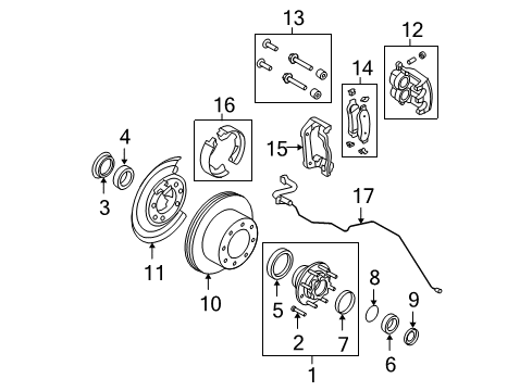 Ford 5C3Z-2282-BA Brake Hose Assembly