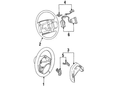 Ford F3UZ3600E Steering Wheel Assembly