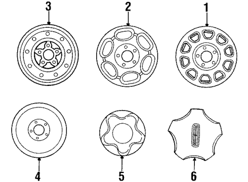 Ford F85Z-1130-LA Wheel Cover