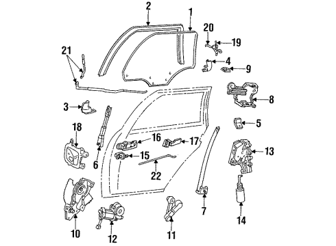 Ford E6DZ-54233V94-BRM Motor Assembly - Window Operating