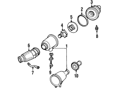 Ford XF2Z-9B659-AA Hose - Air