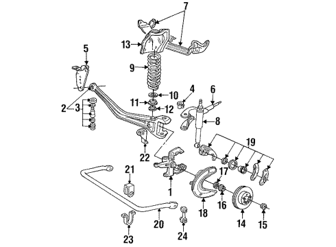 Ford F1TZ5310H Spring Front