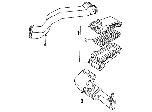 Ford F5TZ9B659GA Hose Air