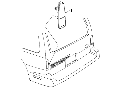 Ford F6XZ-13405-DA Lamp - Rear,Stop,Flasher Less Bulbs