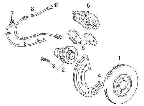 Ford 5U2Z-2321-E Kit - Brake Pad Attachment